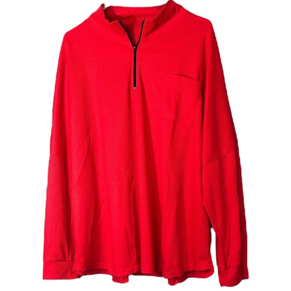 Red Long Sleeve Women's Top (New without tags) - Picture 1 of 11